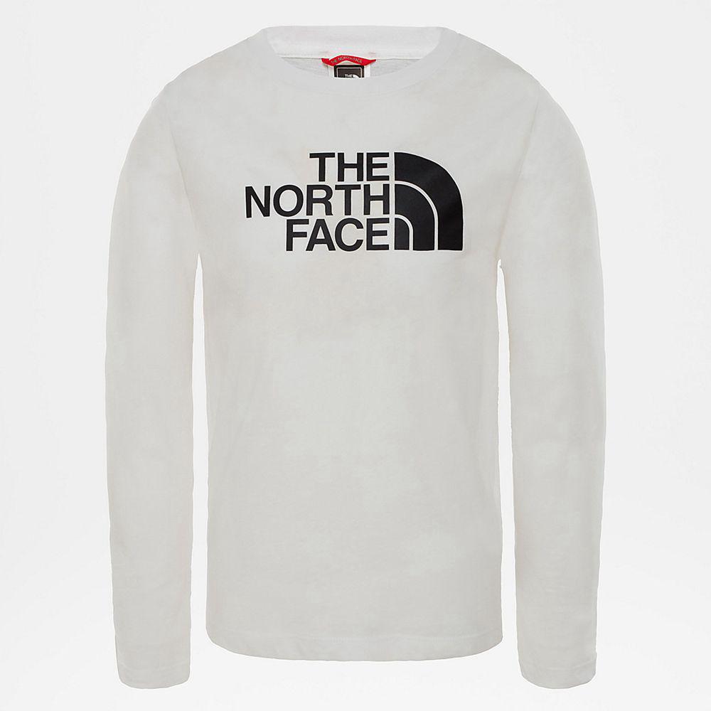 The North Face Easy Κορίτσια Μπλούζα Με Μακρύ Μανίκι - Ασπρα (VNAQ23106)
